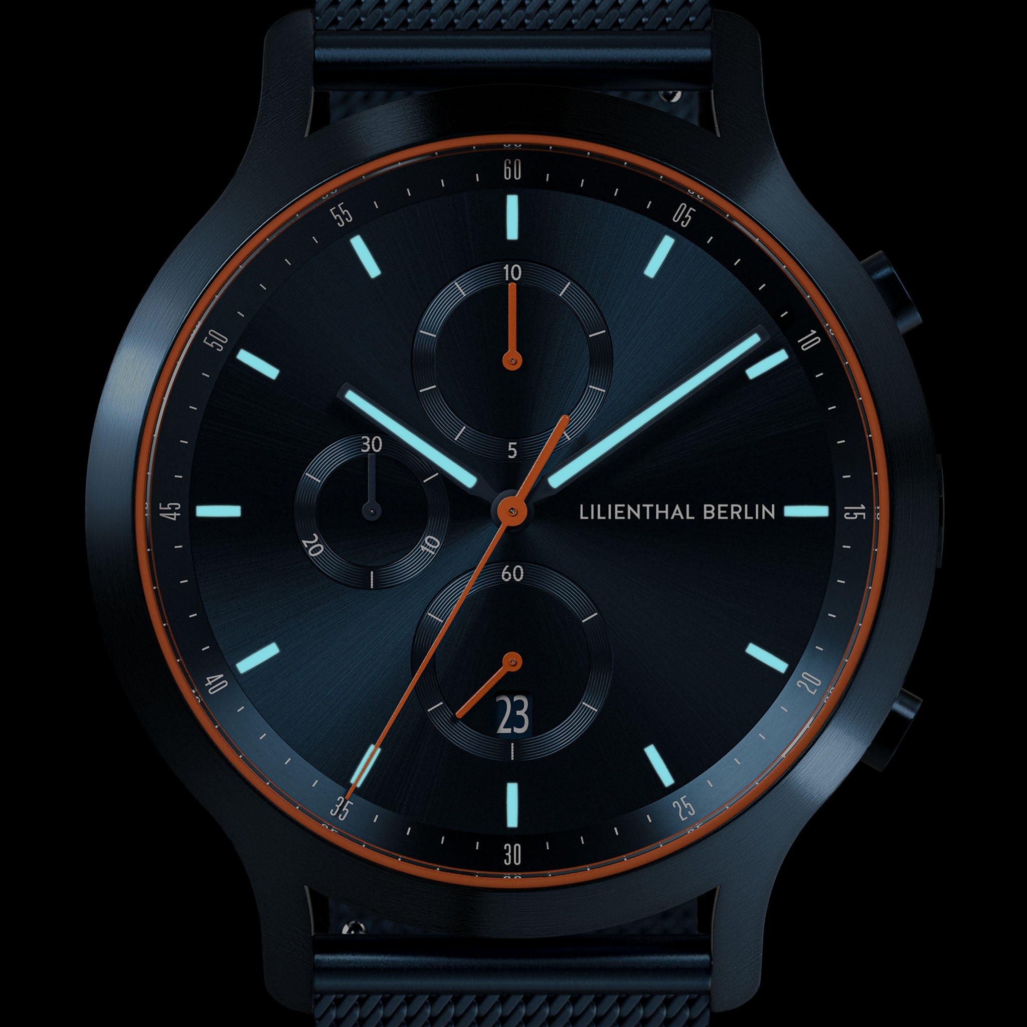 Chronograph Blue Orange - Lilienthal Berlin