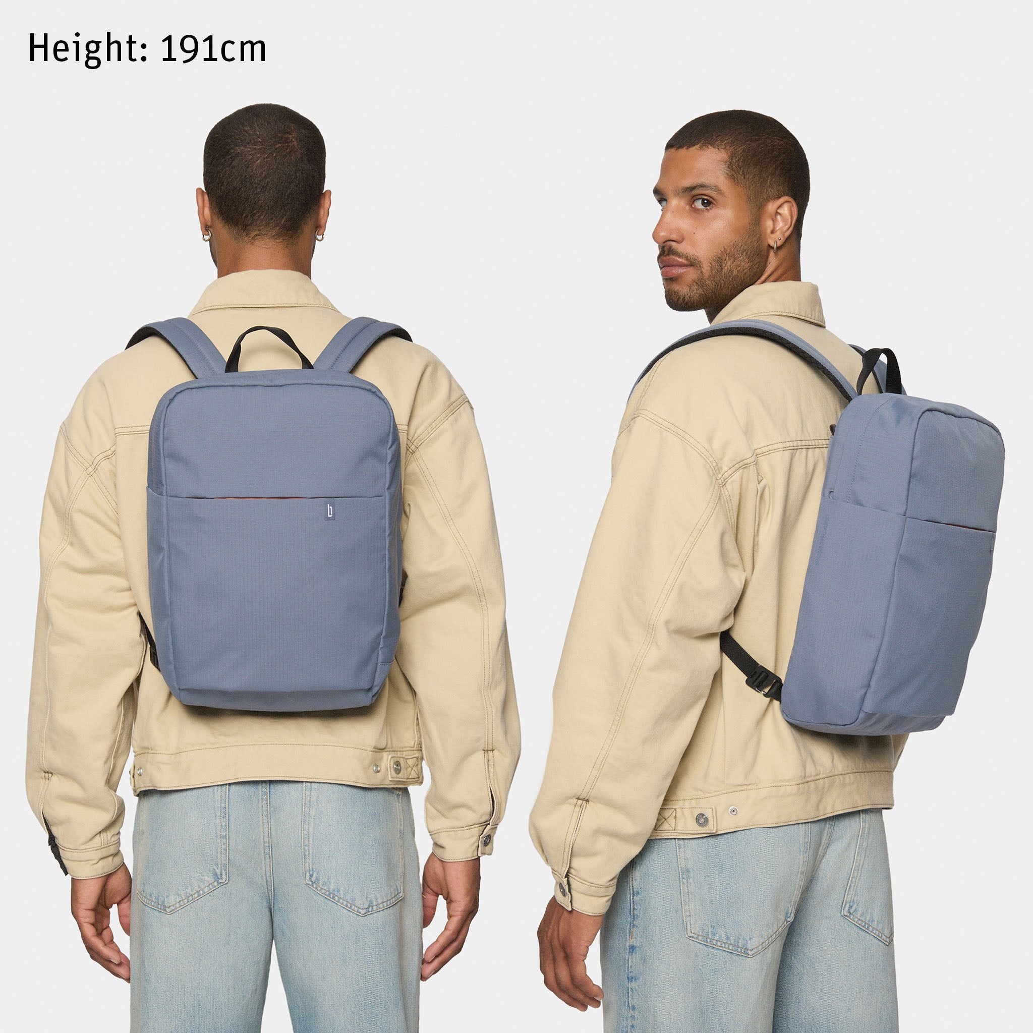 Urbaneer 3-in-1 Daypack Recycled Polyester Slate Blue - Lilienthal Berlin