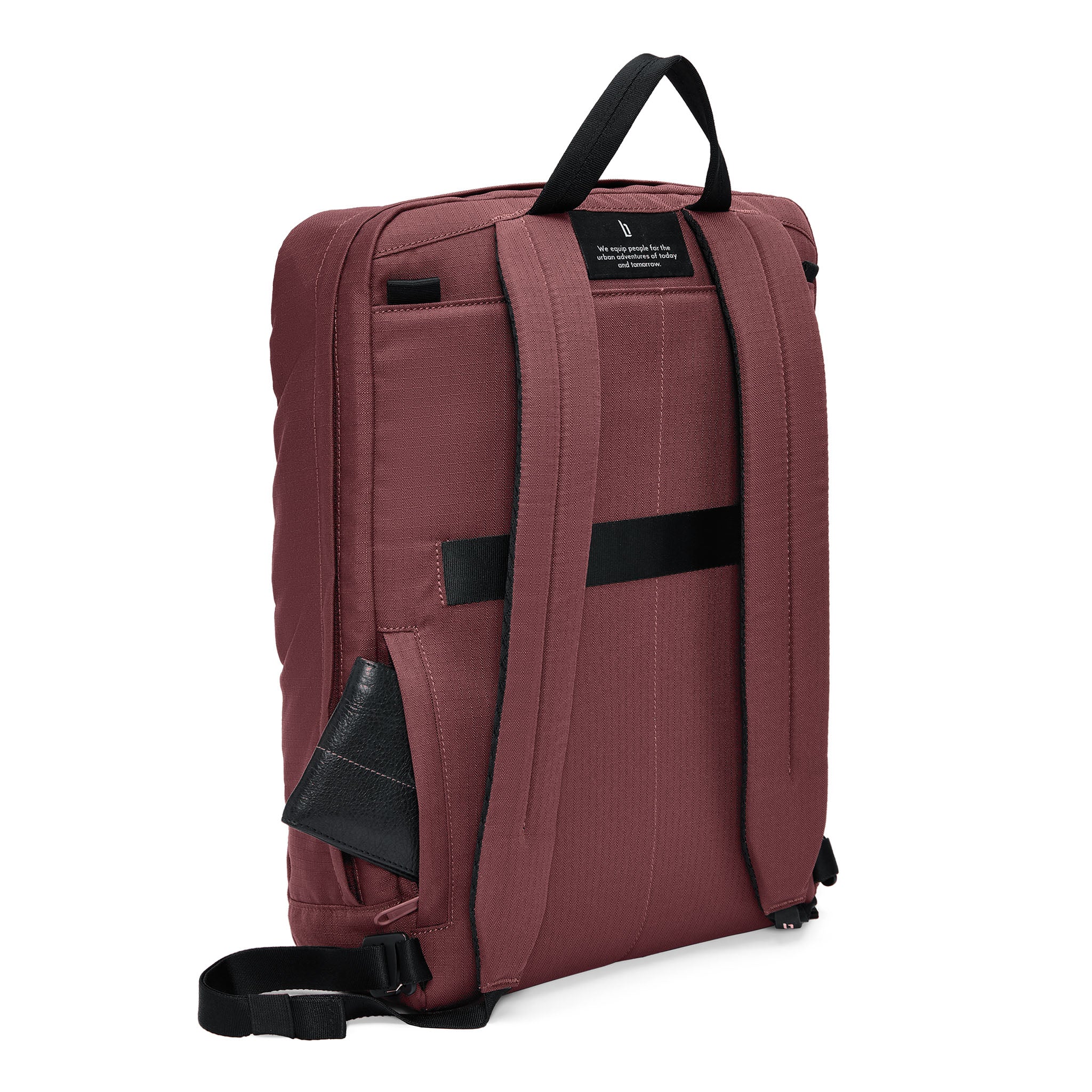 Urbaneer 3-in-1 Daypack Recycled Polyester Aubergine - Lilienthal Berlin