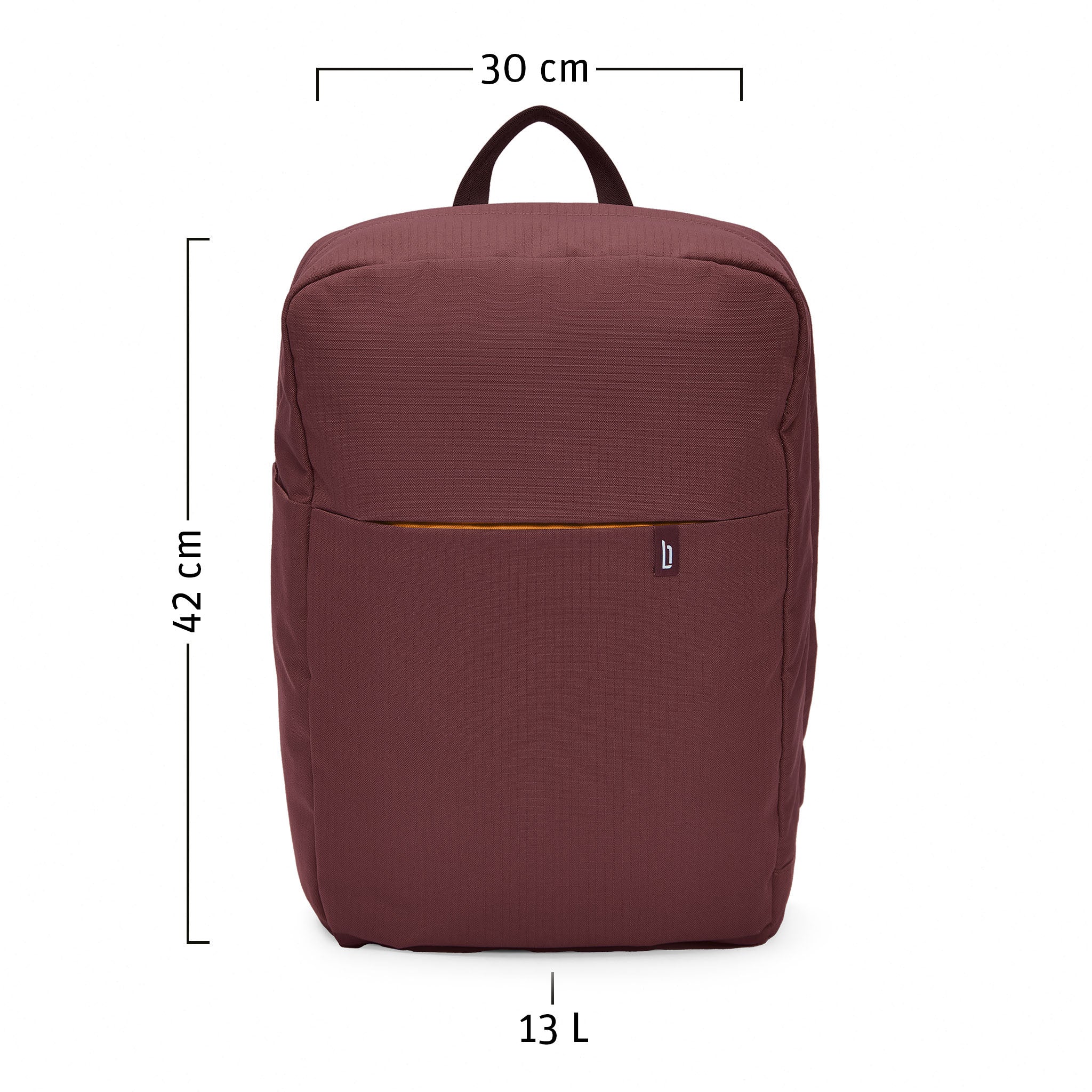 Urbaneer 3-in-1 Daypack Recycled Polyester Aubergine - Lilienthal Berlin