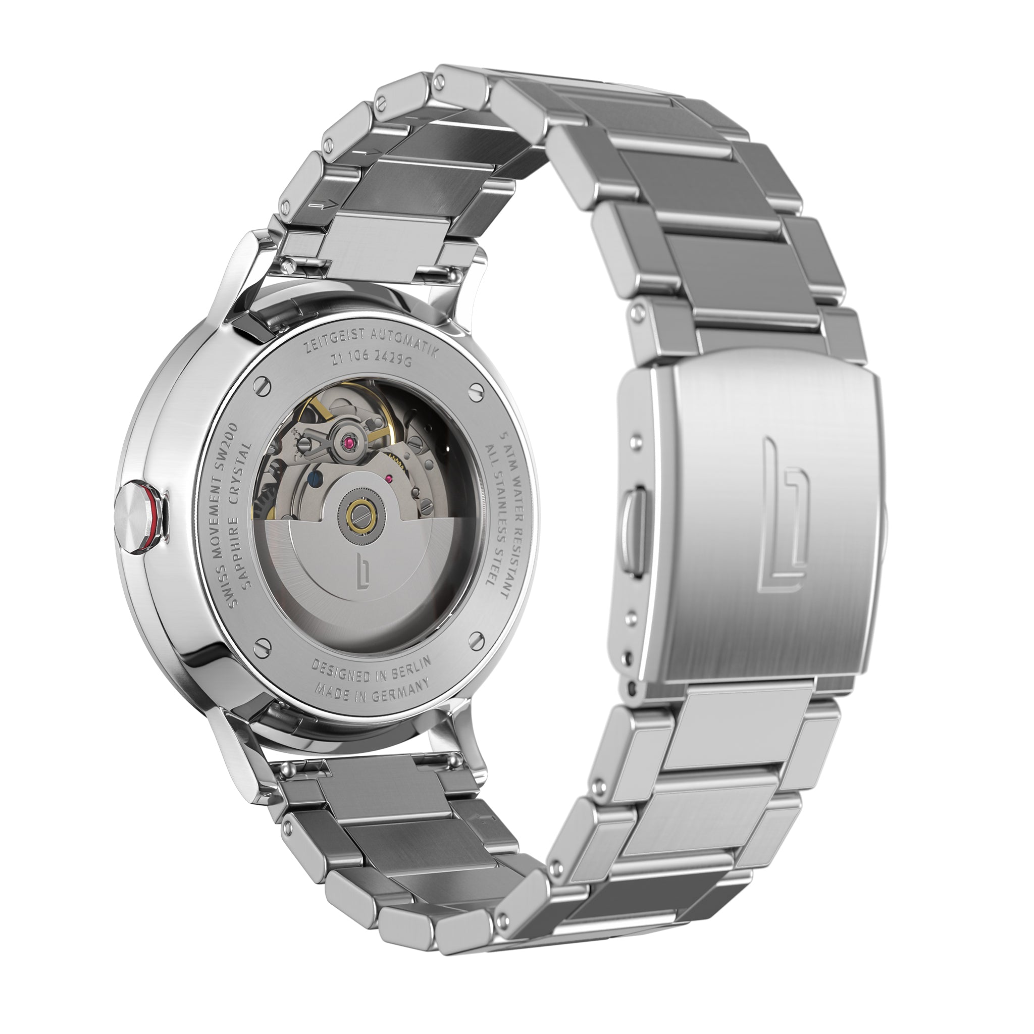 Zeitgeist Automatik Silver Bordeaux - Lilienthal Berlin