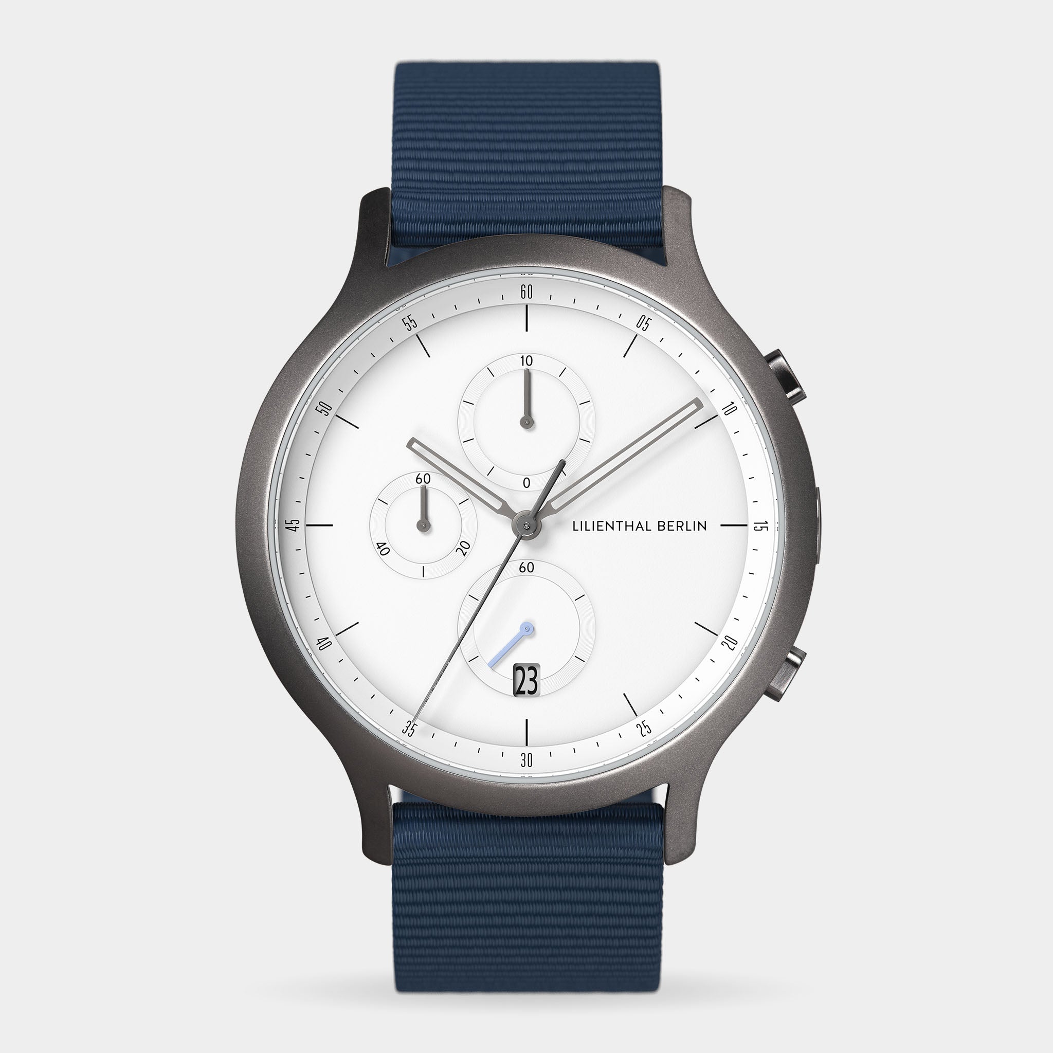 Chronograph – Dark Silver White