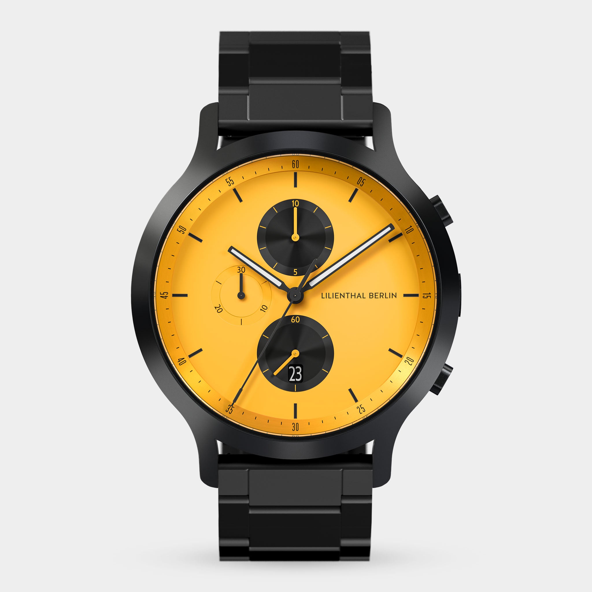 Chronograph Line Stainless steel Black Matte – Lilienthal Berlin