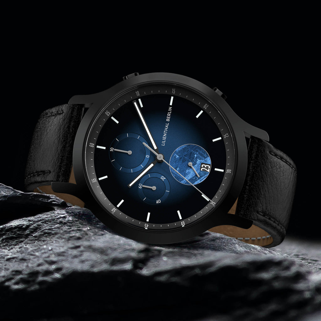 Chronograph Meteorite – Blue Flare
