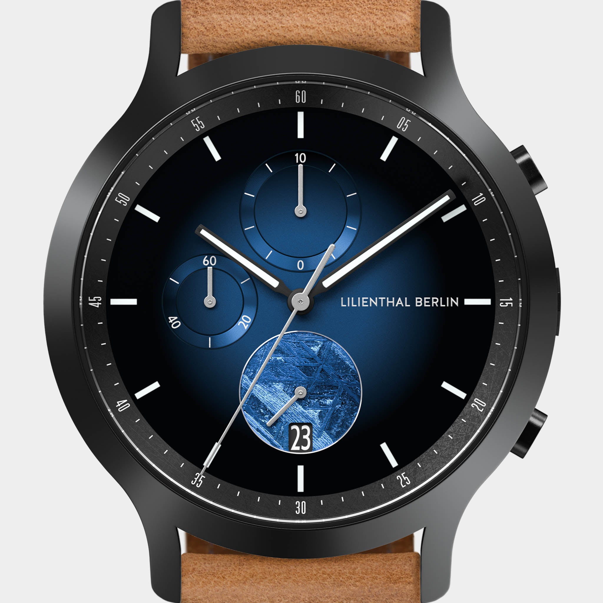 Chronograph Meteorite – Blue Flare