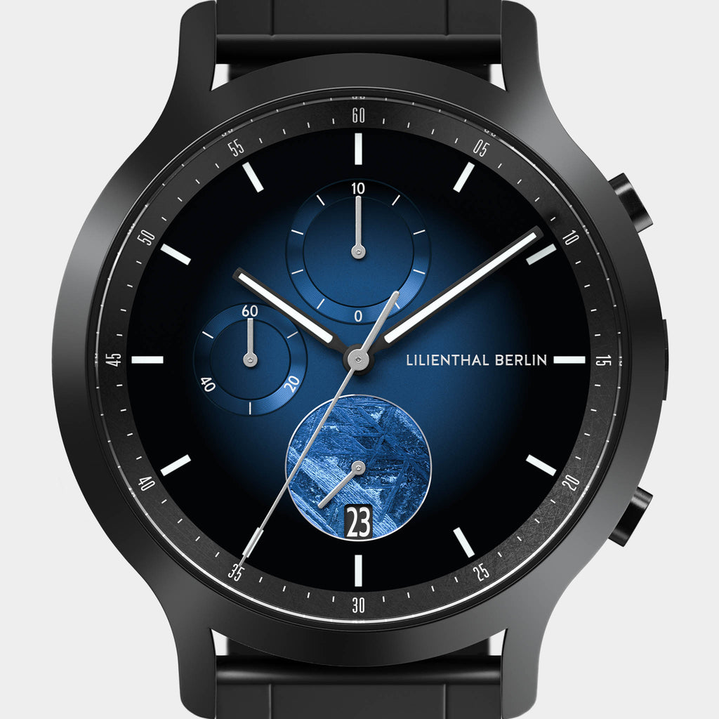 Chronograph Meteorite – Blue Flare
