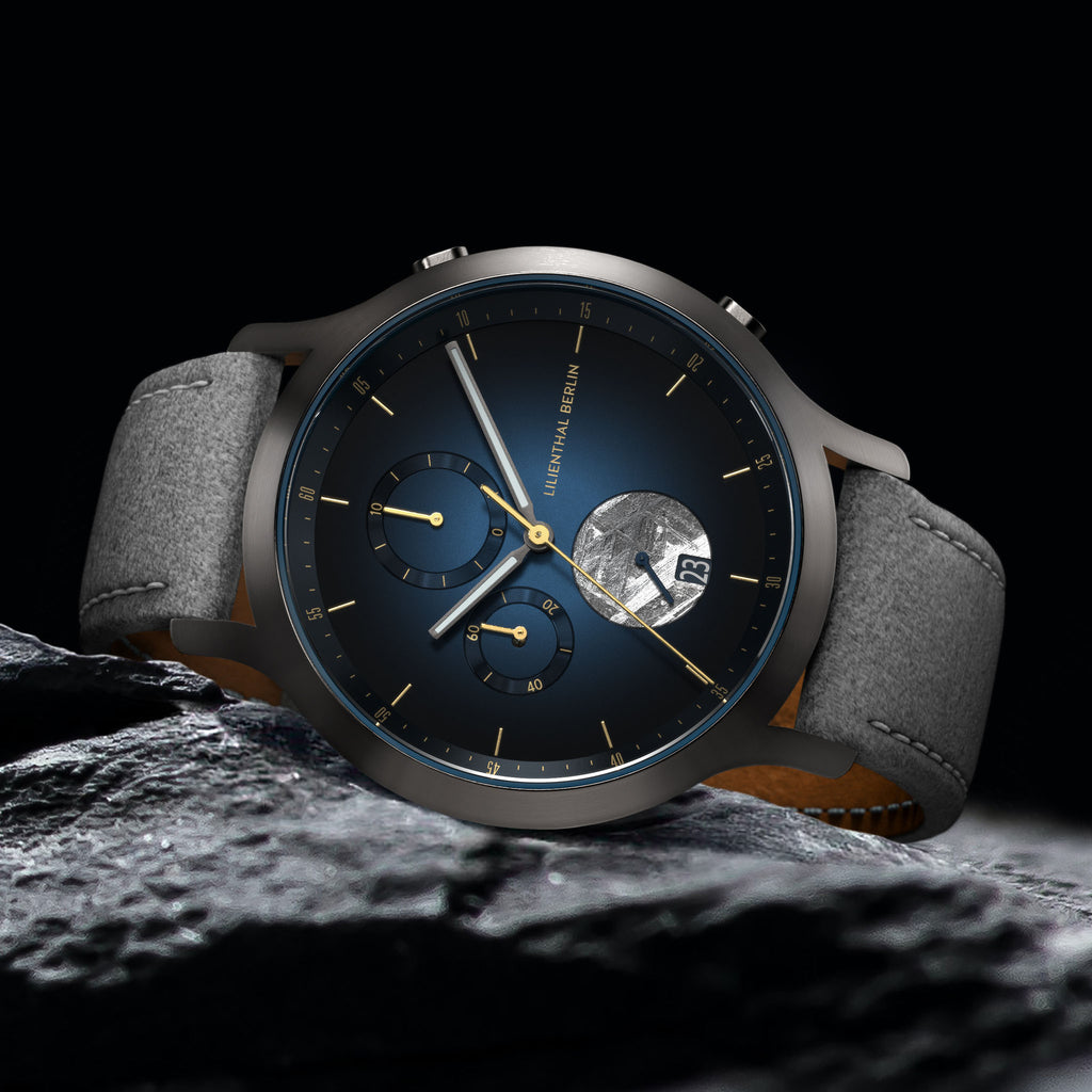 Chronograph Meteorite – Midnight Gold