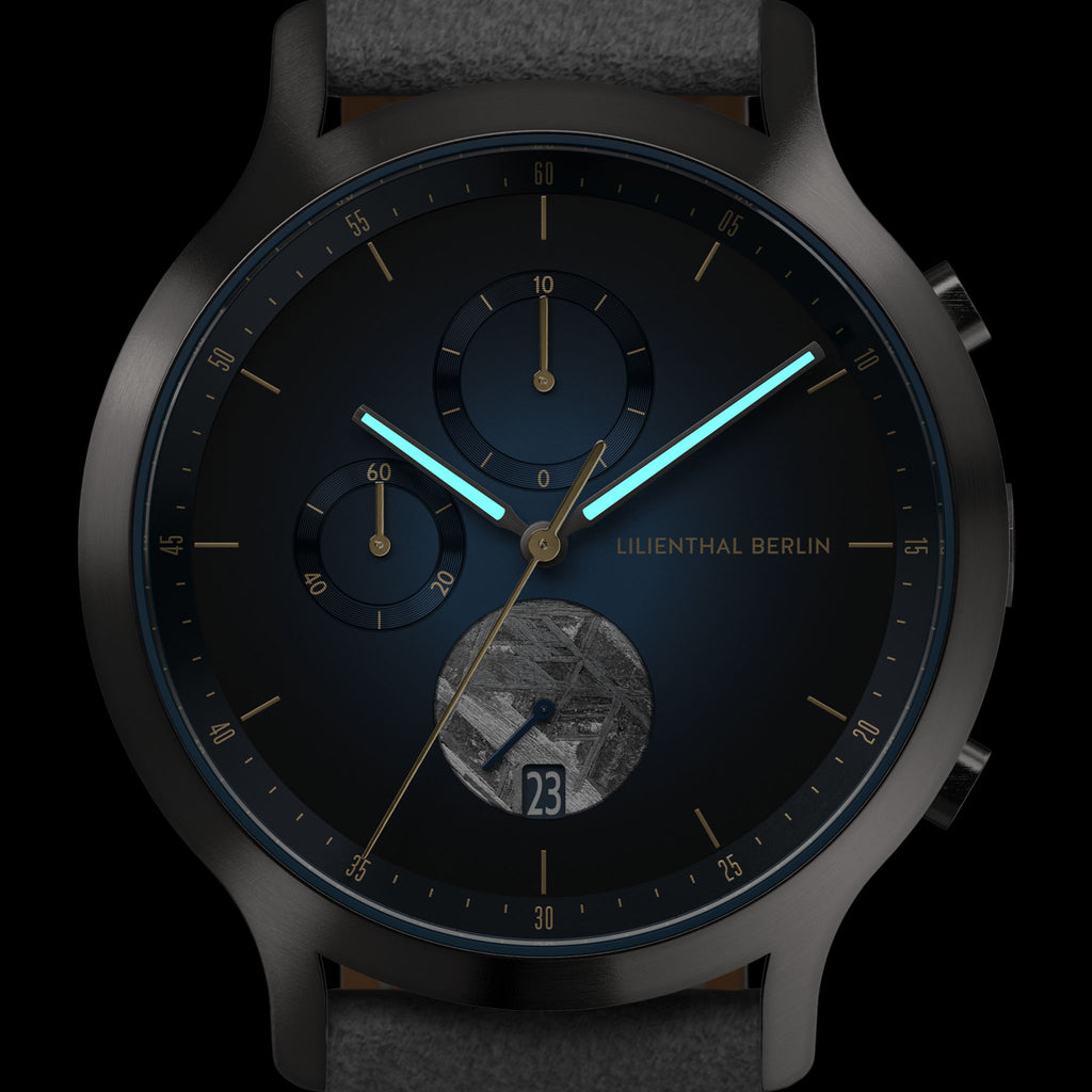 Chronograph Meteorite – Midnight Gold