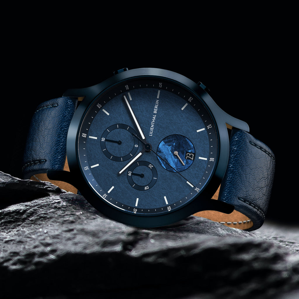 Chronograph Meteorite – Stellar Blue