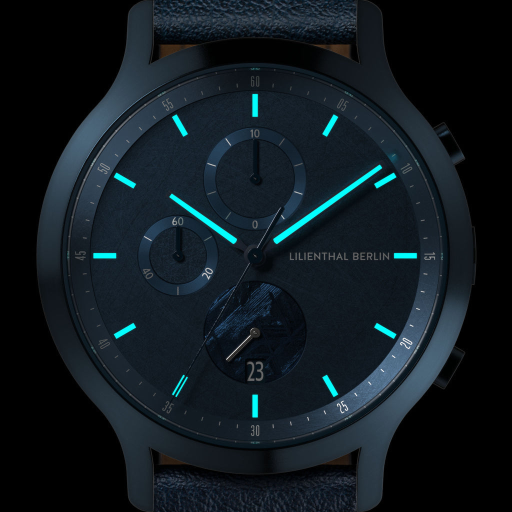 Chronograph Meteorite – Stellar Blue