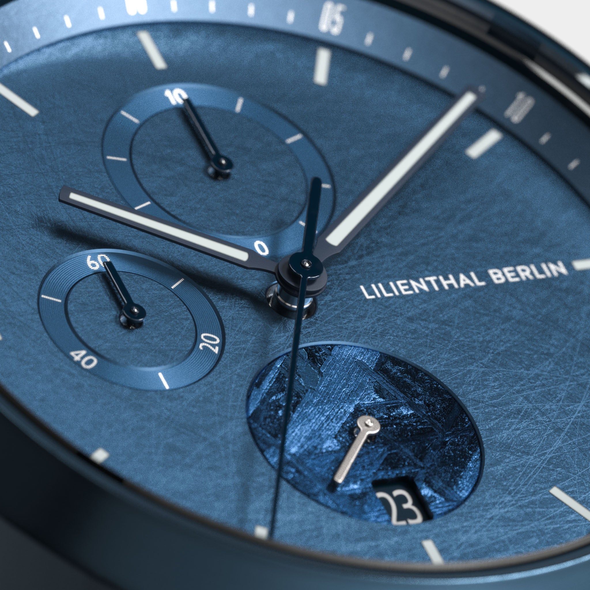 Chronograph Meteorite – Stellar Blue