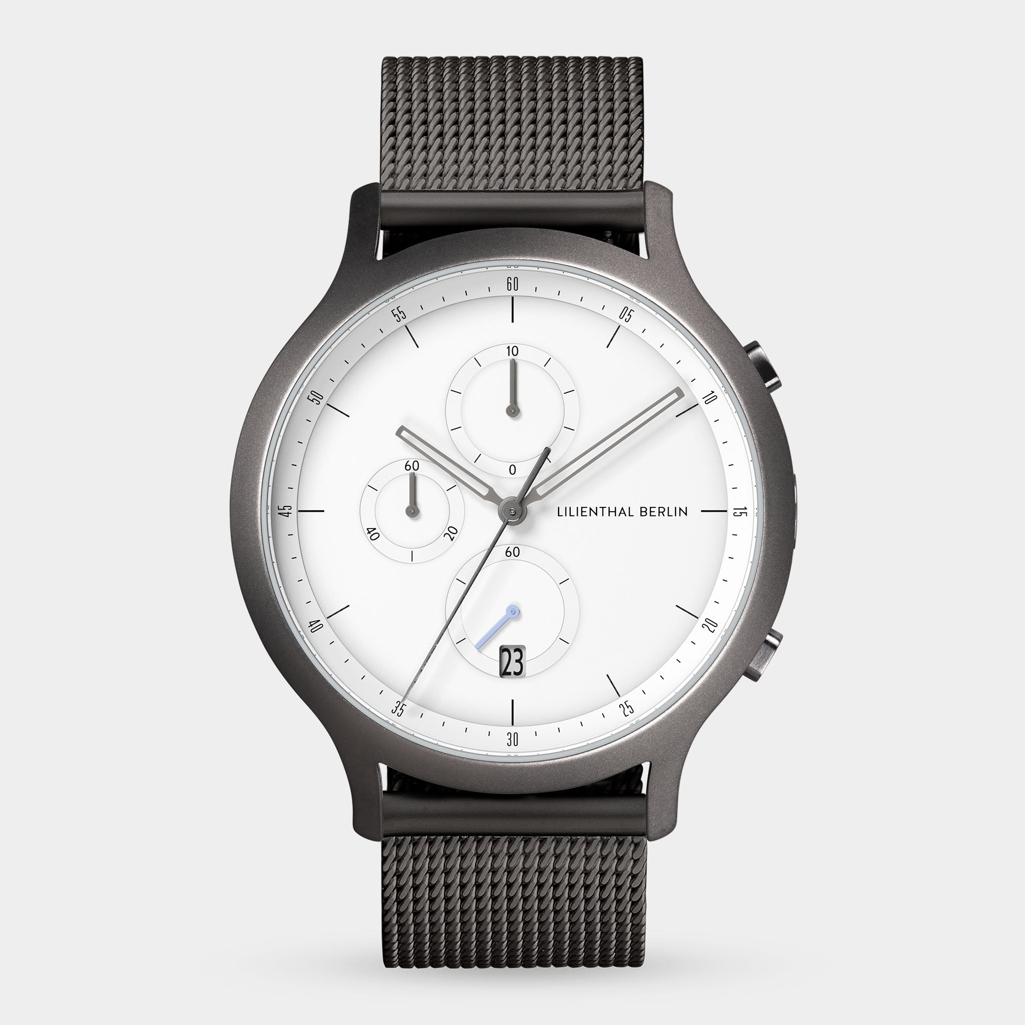 Chronograph – Dark Silver White