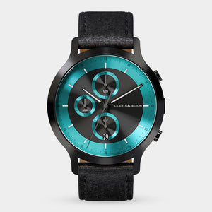 Chronograph LP Black Cyan - Lilienthal Berlin