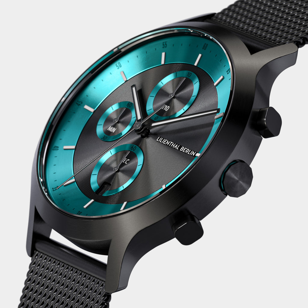 Chronograph LP – Black Cyan