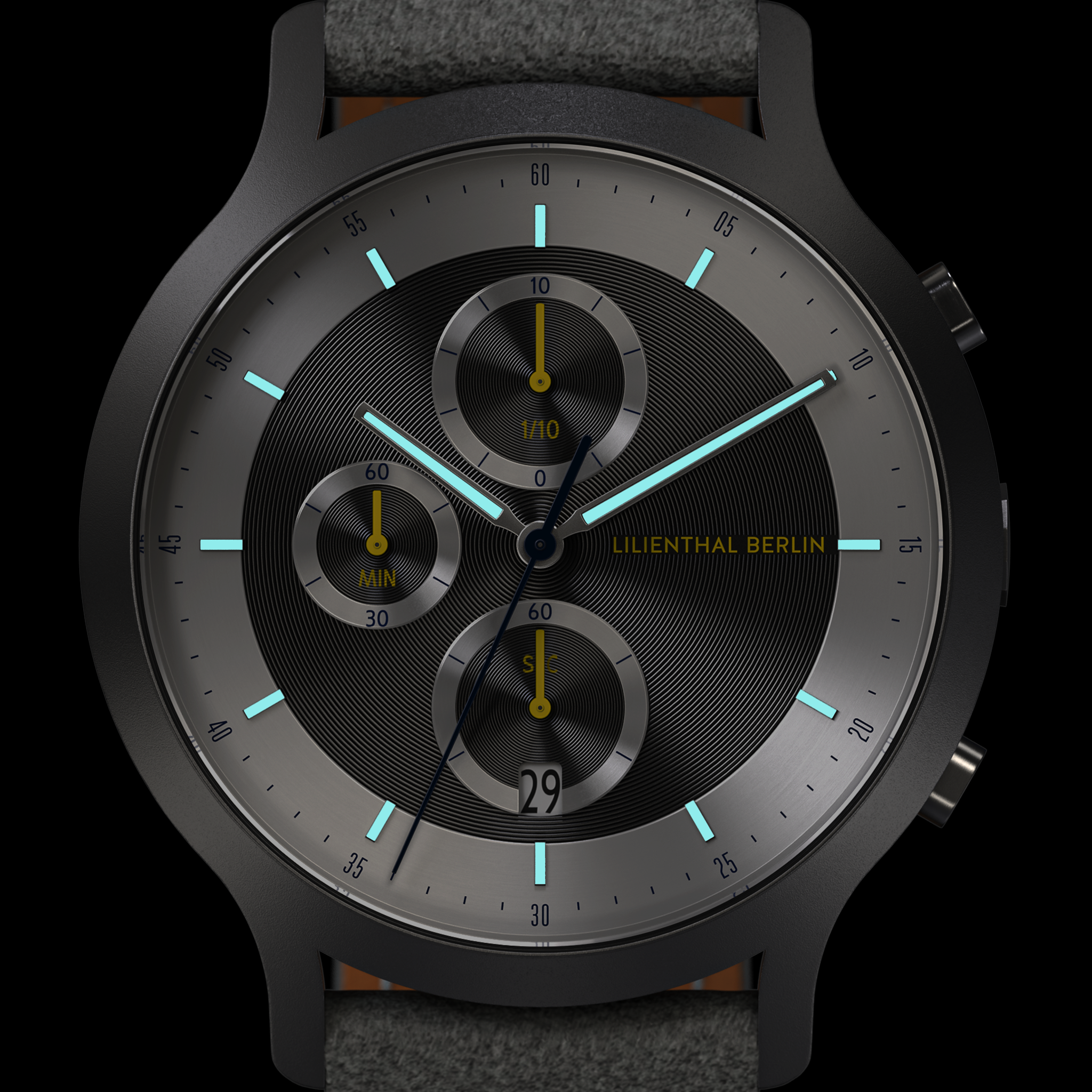 Chronograph LP – Dark Silver White