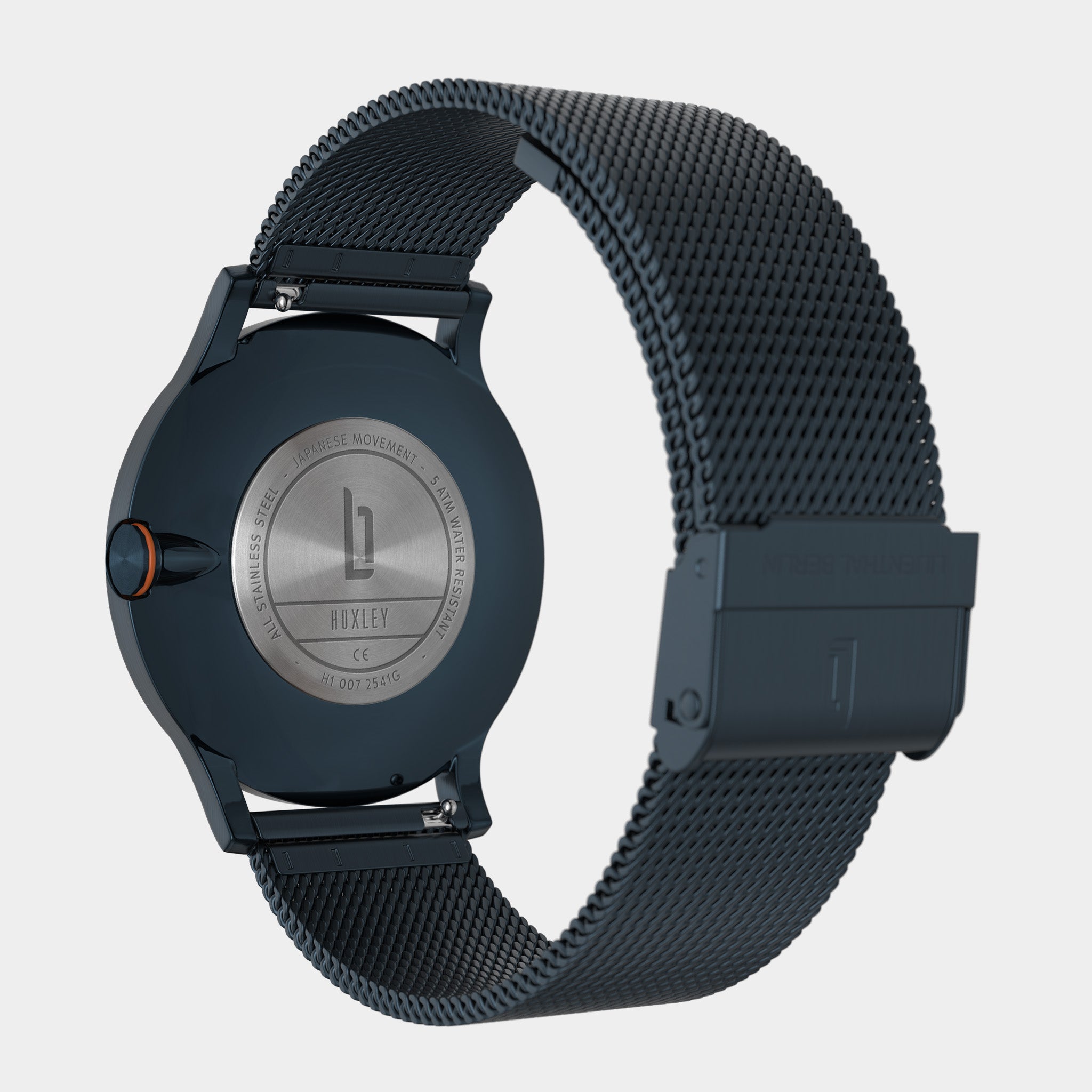 Huxley – Watch – Blue Orange – Stainless Steel Mesh – Lilienthal