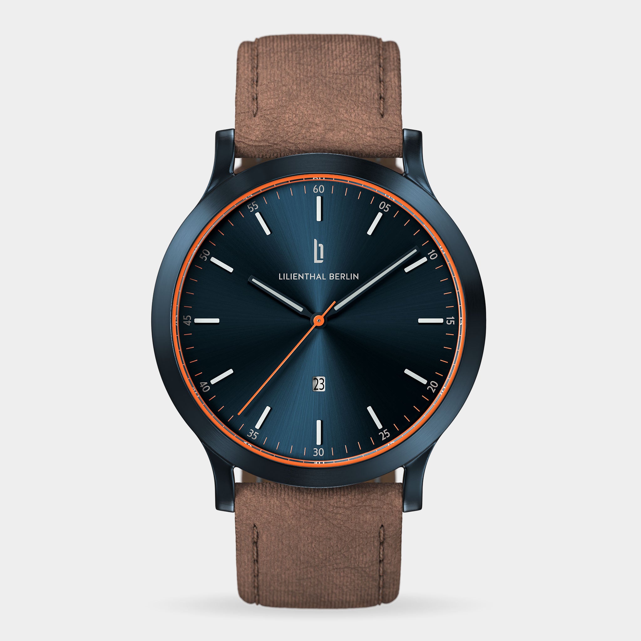 Huxley Blue Orange Mesh Blue Brushed – Lilienthal Berlin