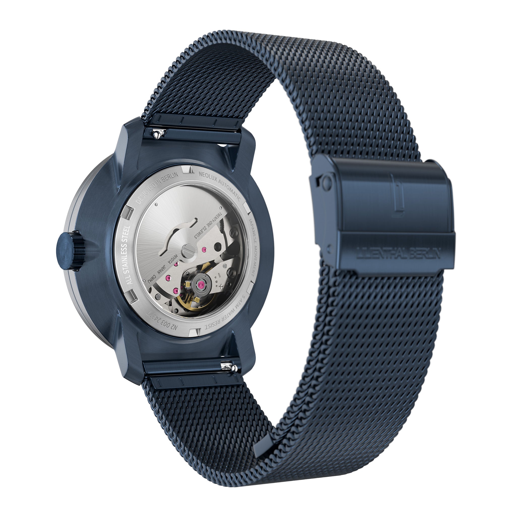 Neolux Day Date Blue Rose Gold - Lilienthal Berlin