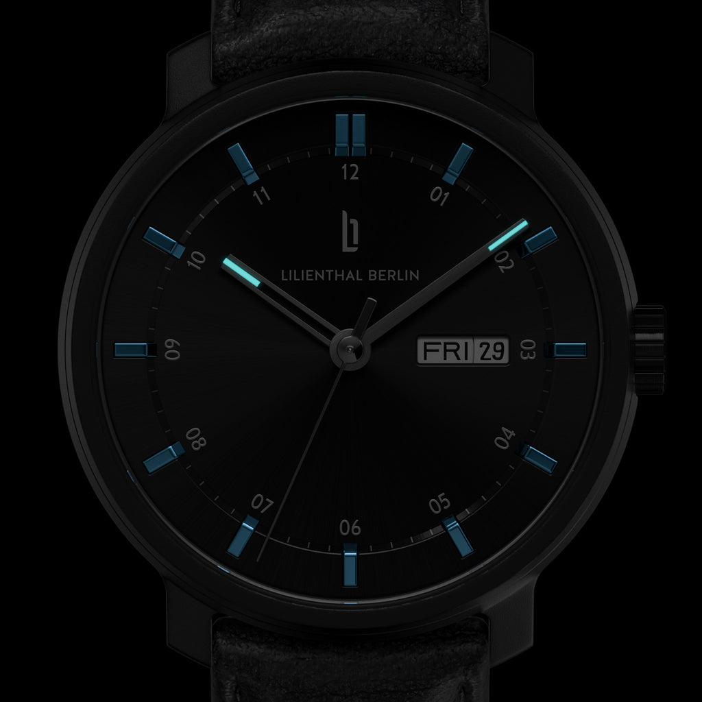 Neolux Day Date Black Blue - Lilienthal Berlin