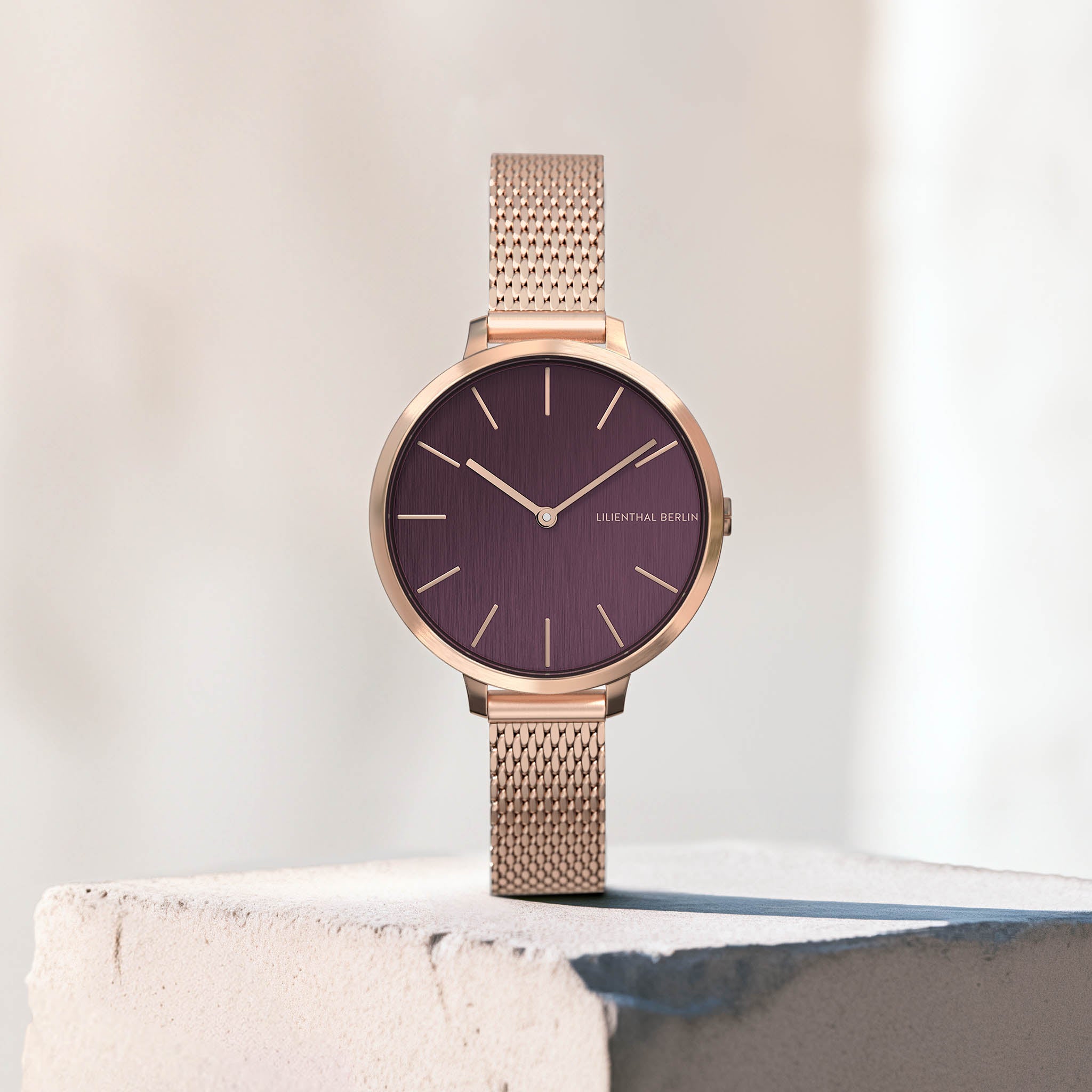 Rosalux Rosegold Burgundy Mesh Rose gold Brushed – Lilienthal Berlin