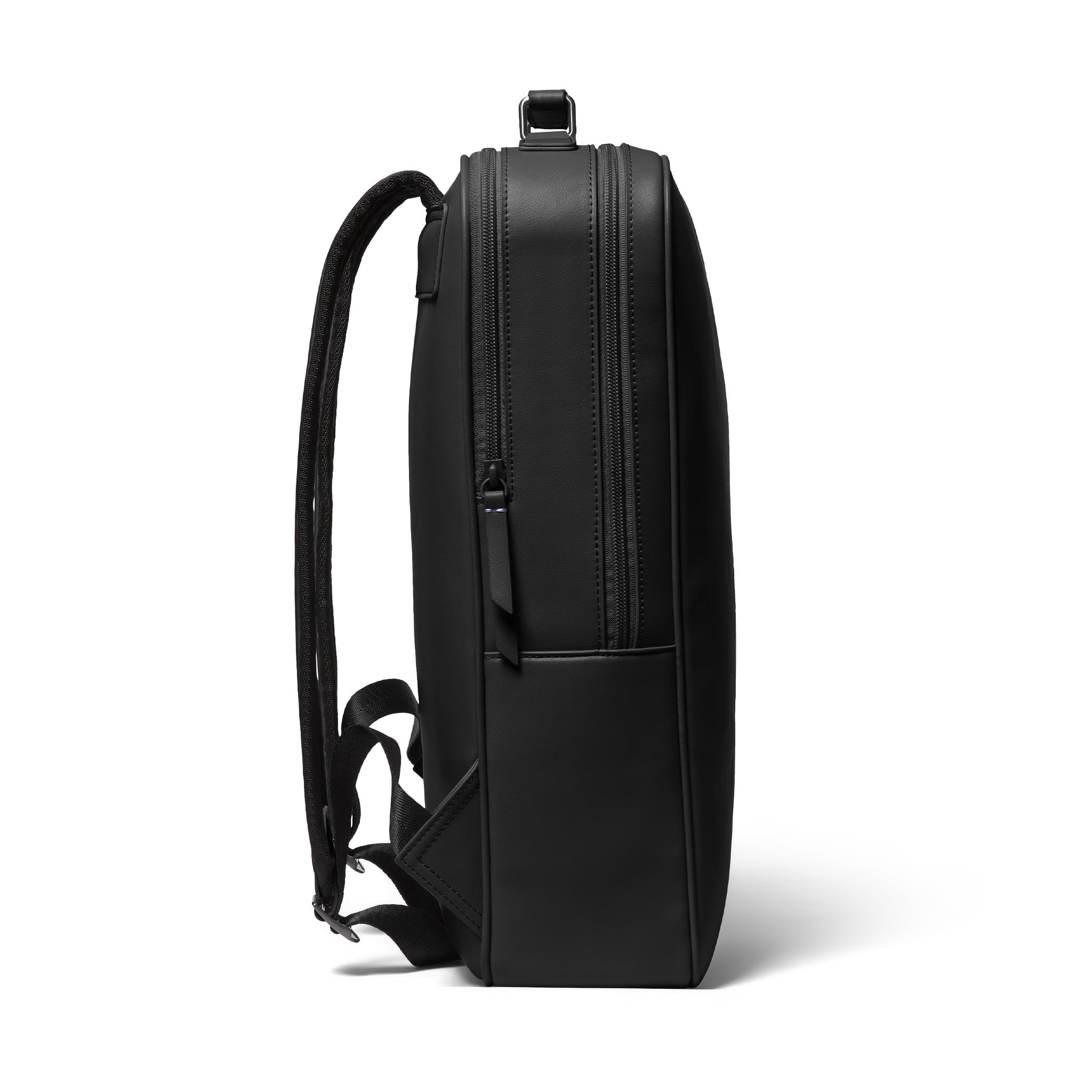 Minimalist Backpack Cactus Leather Black - Lilienthal Berlin