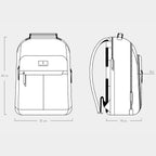 Essential Backpack Cactus Leather Dark Brown - Lilienthal Berlin