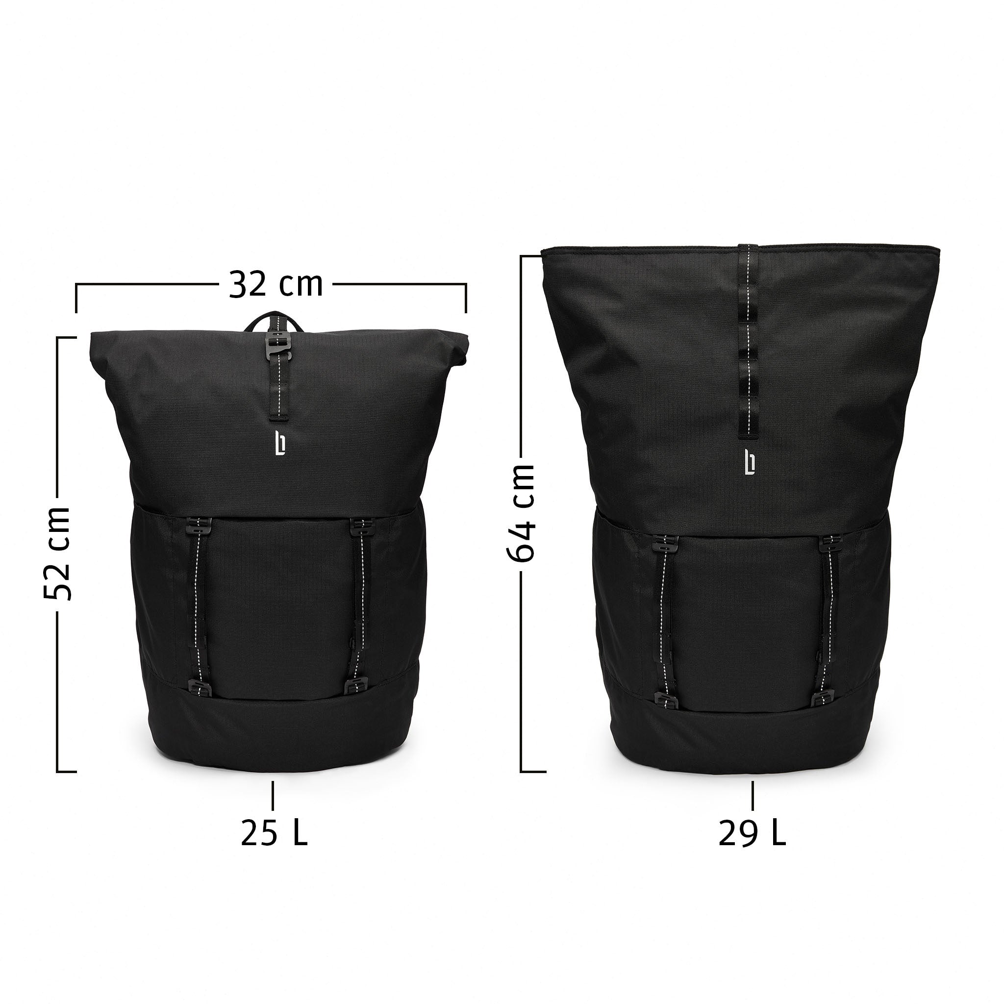 Urbaneer Rolltop Black Reflective - Lilienthal Berlin