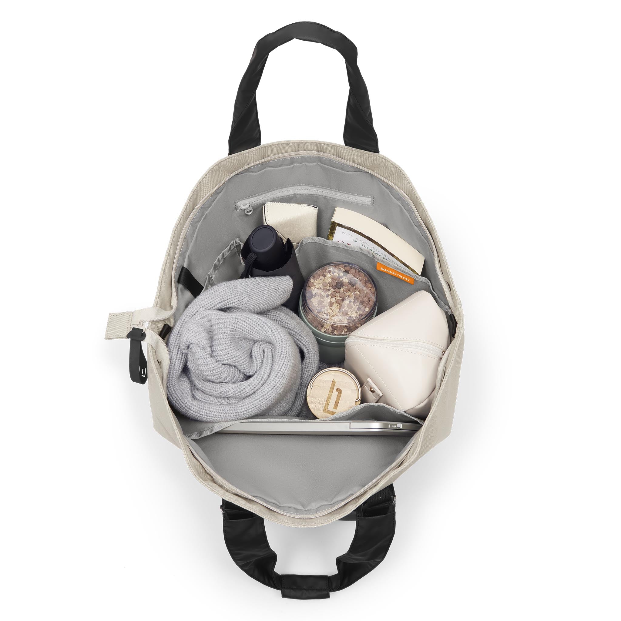 Tote Bag Recycled Polyester Beige - Lilienthal Berlin