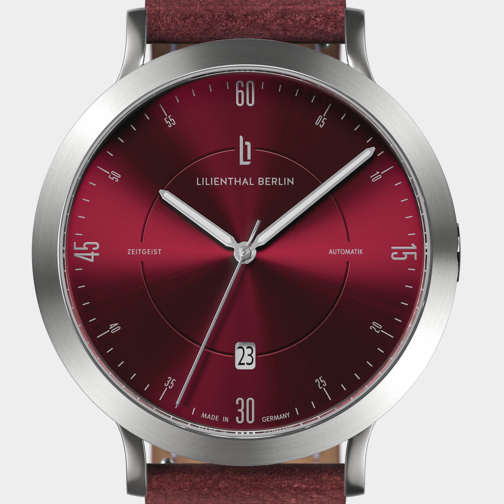 Zeitgeist Automatik – Silver Bordeaux